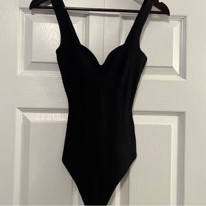 Abercrombie & Fitch Sweetheart Knit Abercrombie Bodysuit Size Small